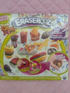 Eraserooz Mini Food Eraser Maker Kit - Pink Play Pieces